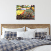 Van Gogh - Gebied met papavers Canvas Afdruk (Insitu (Slaapkamer))