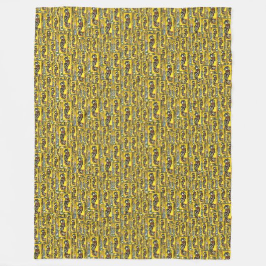 Van Gogh Geisha Fleece Deken (Voorkant)