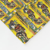 Van Gogh Geisha Fleece Deken (Hoek)