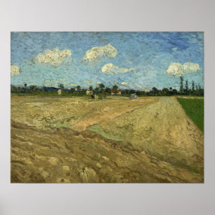 Van Gogh - Geploegde velden ("De Furrows") Poster