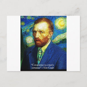 Van Gogh "Gewetenskompas" Citaat Cadeaus T-shirts  Briefkaart