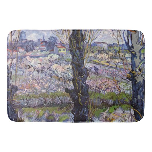 Van Gogh Gezicht Arles Bloeiende Tuin Badmat (Voorkant)