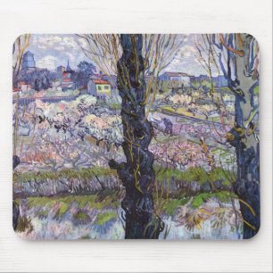 Van Gogh Gezicht op Arles Bloeiende Boomgaarden Pr Muismat