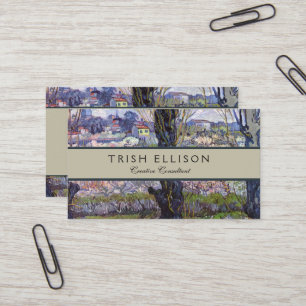 Van Gogh Gezicht op Arles Bloeiende Tuin Visitekaartje