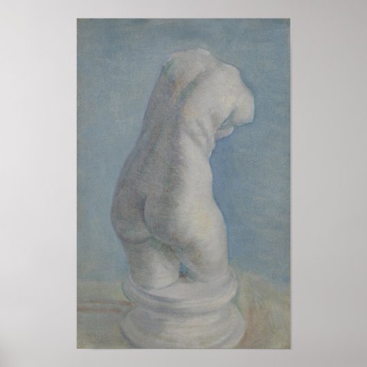 Van Gogh Gipsen Torso - Blauwe Klassieke Kunst Poster (Voorkant)