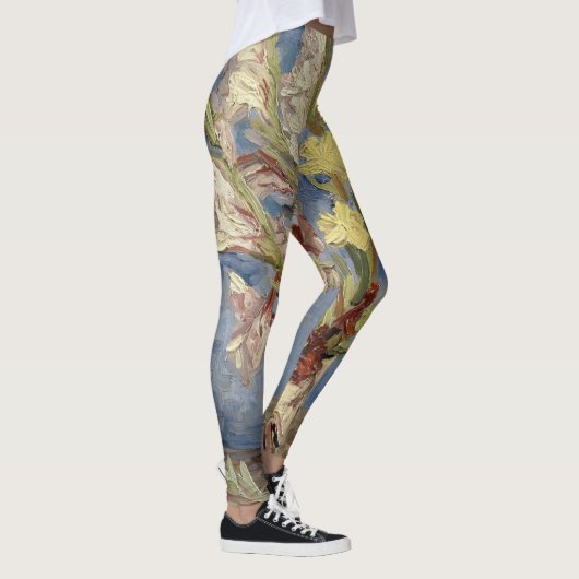 Van Gogh Gladioli en China Asters GalleryHD Art Leggings (Rechts)