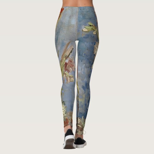 Van Gogh Gladioli en China Asters GalleryHD Art Leggings (Achterkant)