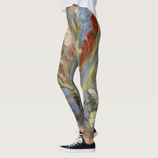 Van Gogh Gladioli en China Asters GalleryHD Art Leggings (Links)