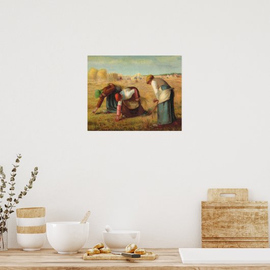Van Gogh, Gleaners op de velden Poster (Keuken)