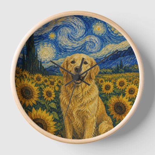 Van Gogh Golden Retriever hond  (Voorkant)