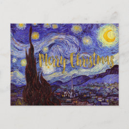 Van Gogh Gouden Art. van Kerstmis van de Feestdagenkaart