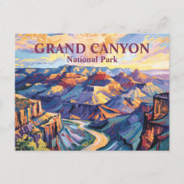 Van Gogh Grand Canyon Hopi Point Zonsondergang Kle Briefkaart