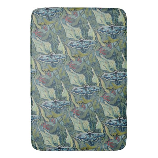 Van Gogh  Great Peacock Moth Badmat (Voorkant Verticaal)