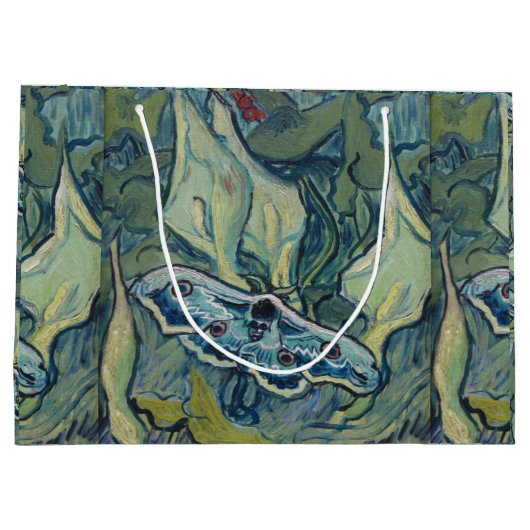 Van Gogh  Great Peacock Moth Groot Cadeauzakje (Achterkant)