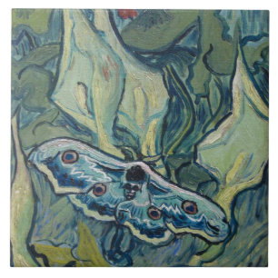 Van Gogh  Great Peacock Moth Tegeltje