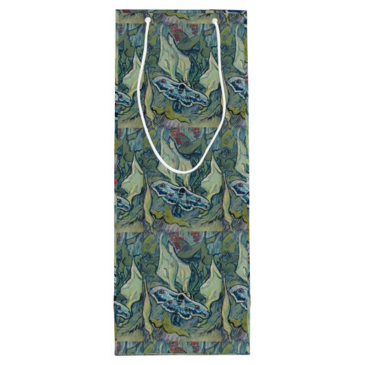 Van Gogh  Great Peacock Moth Wijn Cadeautas (Achterkant)