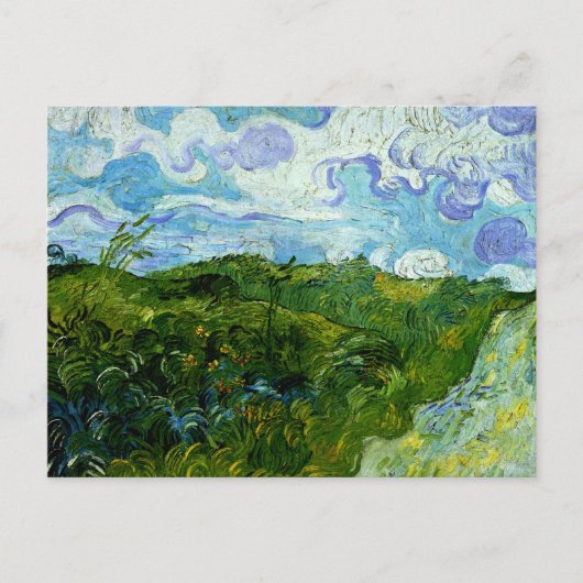 Van Gogh - Green Wheat Fields Briefkaart (Voorkant)