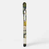  Van Gogh Groen Wit Geel Bloemen Naam iPhone Hoesje (Linkerkant)