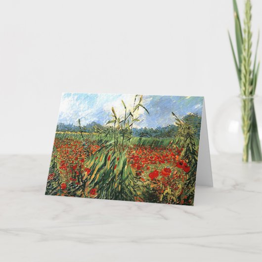 Van Gogh - Groene oorlogen van tarwe Kaart (Voorkant)