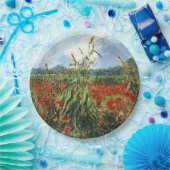 Van Gogh - Groene oorlogen van tarwe Papieren Bordje (Feest)