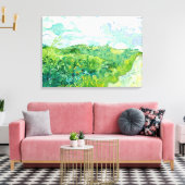Van Gogh - Groene Tarwevelden, Auvers Canvas Afdruk (Insitu (Woonkamer))