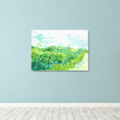 Van Gogh - Groene Tarwevelden, Auvers Canvas Afdruk (Insitu (Houten vloer))