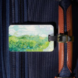 Van Gogh Groene Tarwevelden Auvers. impressionisme Bagagelabel<br><div class="desc">Van Gogh "Groene Tarwevelden, Auvers" bagagelabel. Zomer groen impressionisme kunst.</div>