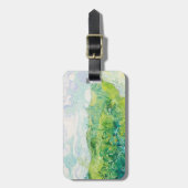 Van Gogh Groene Tarwevelden Auvers. impressionisme Bagagelabel (Voorkant verticaal)