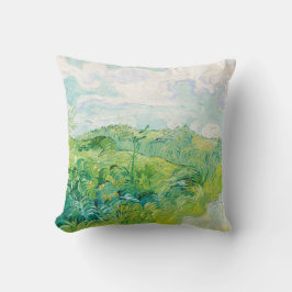 Van Gogh Groene Tarwevelden Auvers. impressionisme Kussen