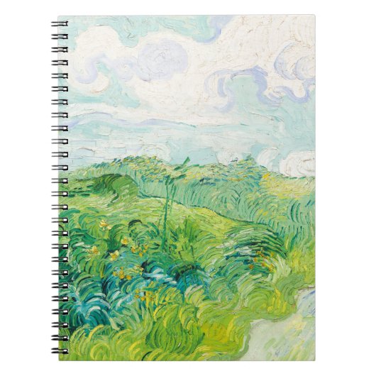 Van Gogh Groene Tarwevelden Auvers. impressionisme Notitieboek (Voorkant)