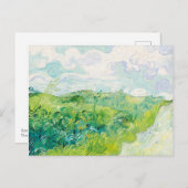 Van Gogh. Groene Wheat Fields auvers. Impressionis Briefkaart (Voorkant / Achterkant)