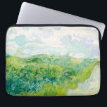 Van Gogh. Groene Wheat Fields auvers. Impressionis Laptop Sleeve<br><div class="desc">Van Gogh "Green Wheat Fields,  Auvers" laptophoes.</div>