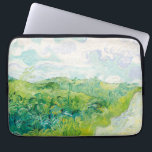 Van Gogh. Groene Wheat Fields auvers. Impressionis Laptop Sleeve<br><div class="desc">Van Gogh "Green Wheat Fields,  Auvers" laptophoes.</div>