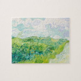 Van Gogh. Groene Wheat Fields auvers. Impressionis Legpuzzel