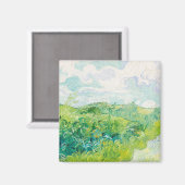 Van Gogh. Groene Wheat Fields auvers. Impressionis Magneet (Voorkant / Achterkant)