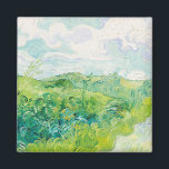 Van Gogh. Groene Wheat Fields auvers. Impressionis Magneet<br><div class="desc">Van Gogh "Green Wheat Fields,  Auvers" magneet.</div>