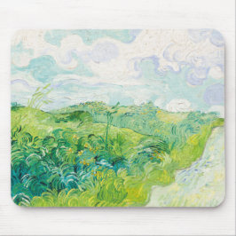 Van Gogh. Groene Wheat Fields auvers. Impressionis Muismat
