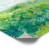 Van Gogh. Groene Wheat Fields auvers. Impressionis Poster (Hoek)