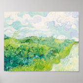Van Gogh. Groene Wheat Fields auvers. Impressionis Poster (Voorkant)