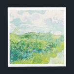 Van Gogh. Groene Wheat Fields auvers. Impressionis Servet<br><div class="desc">Van Gogh "Green Wheat Fields,  Auvers" servet.</div>