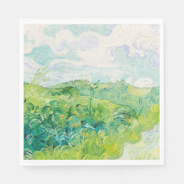 Van Gogh. Groene Wheat Fields auvers. Impressionis Servet