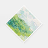 Van Gogh. Groene Wheat Fields auvers. Impressionis Servet (Hoek)