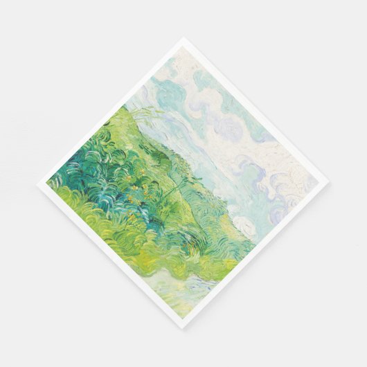 Van Gogh. Groene Wheat Fields auvers. Impressionis Servet (Hoek)