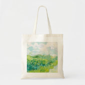 Van Gogh. Groene Wheat Fields auvers. Impressionis Tote Bag (Voorkant)