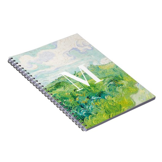 Van Gogh. Groene Wheat Fields, Auvers. Monogram Notitieboek (Rechterzijde)