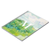 Van Gogh. Groene Wheat Fields, Auvers. Monogram Notitieboek (Linkerzijde)