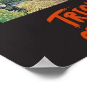 Van Gogh Halloween Trick or treat Poster (Hoek)