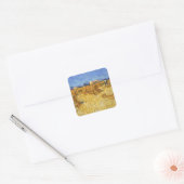 Van Gogh - Havest in de Provence Vierkante Sticker (Envelop)