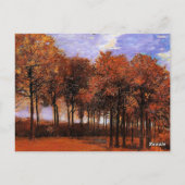Van Gogh - Herfstlandschap, Briefkaart (Achterkant)