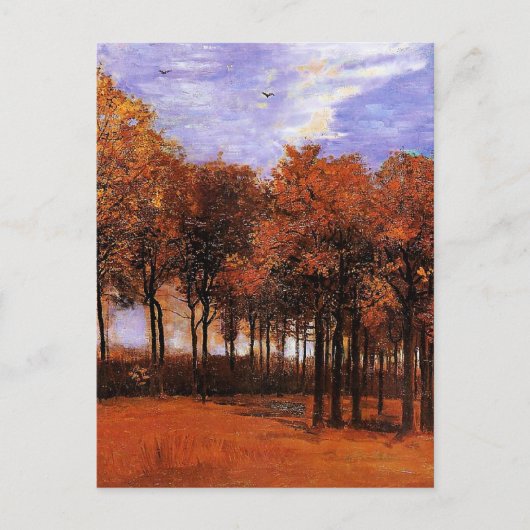 Van Gogh - Herfstlandschap, Briefkaart (Voorkant)